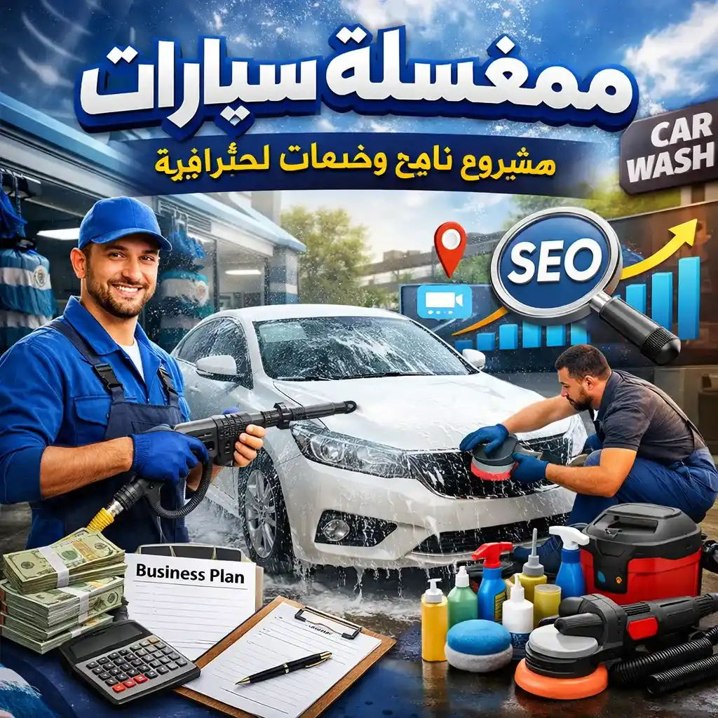 ممغسلة سيارات – مشروع ناجح واستثمار ذكي في العصر الحديث