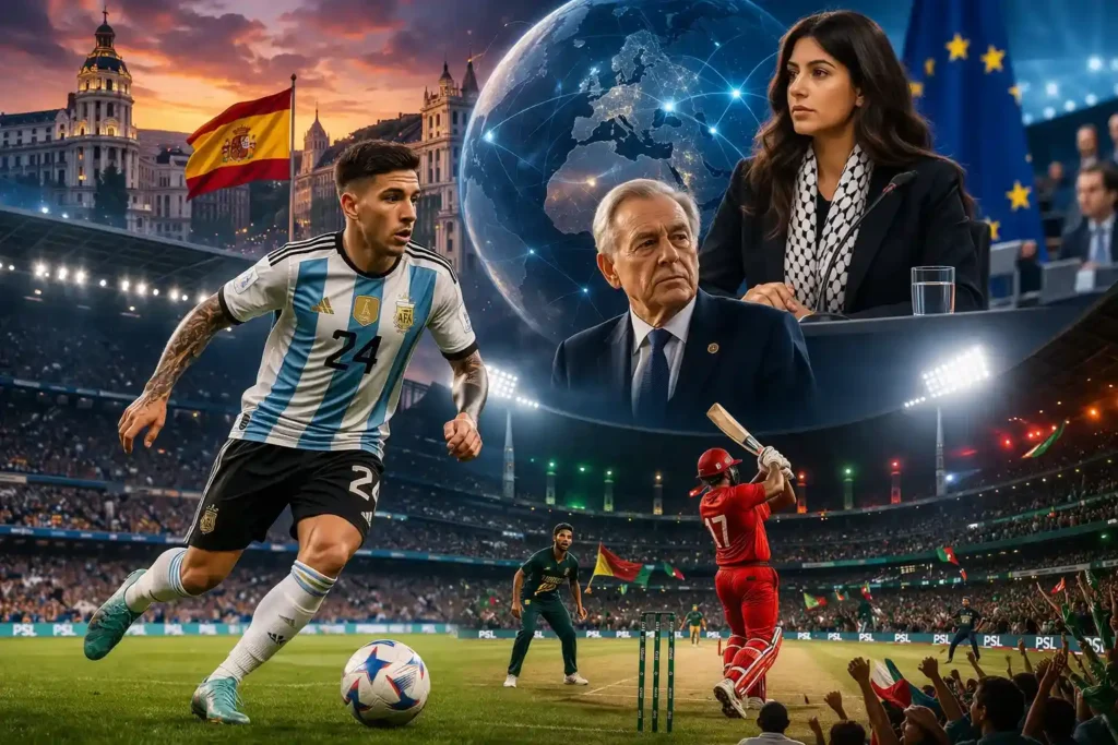 Rima Hassan, Spain, Gabriele Gravina, Enzo Fernández, and Pindiz vs Islamabad United: A Complete Guide to Politics, Football Power, and Modern Sporting Rivalries