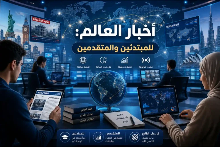 أخبار العالم للمبتدئين والمتقدمين