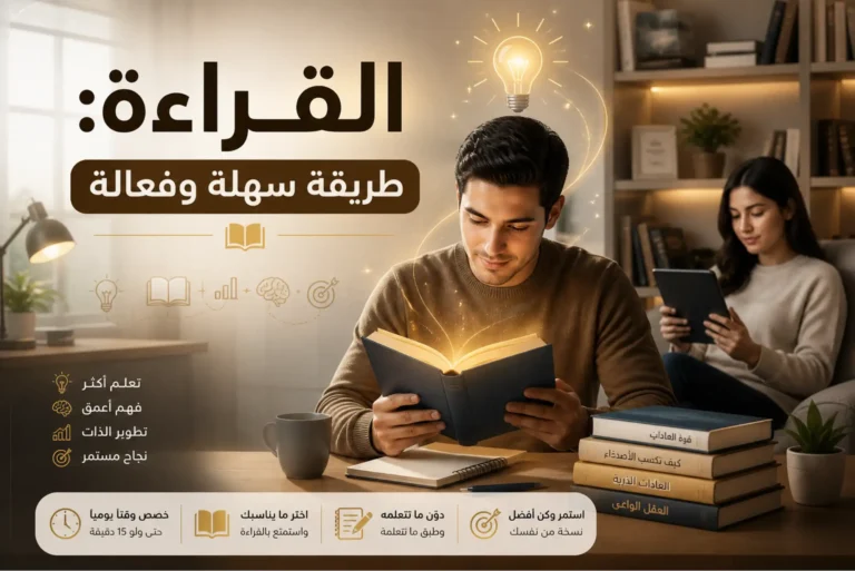 القراءة طريقة سهلة وفعالة