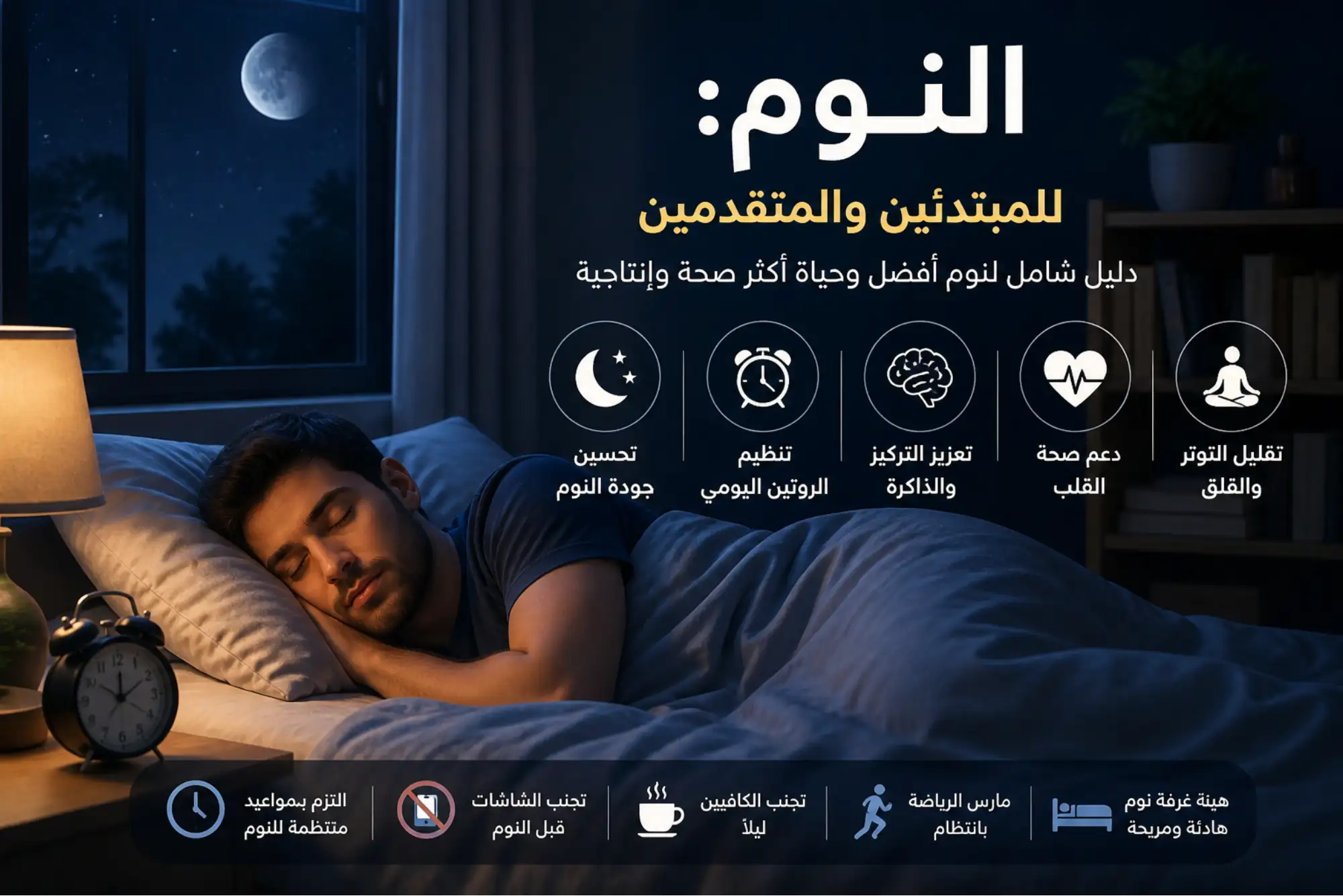 النوم للمبتدئين والمتقدمين