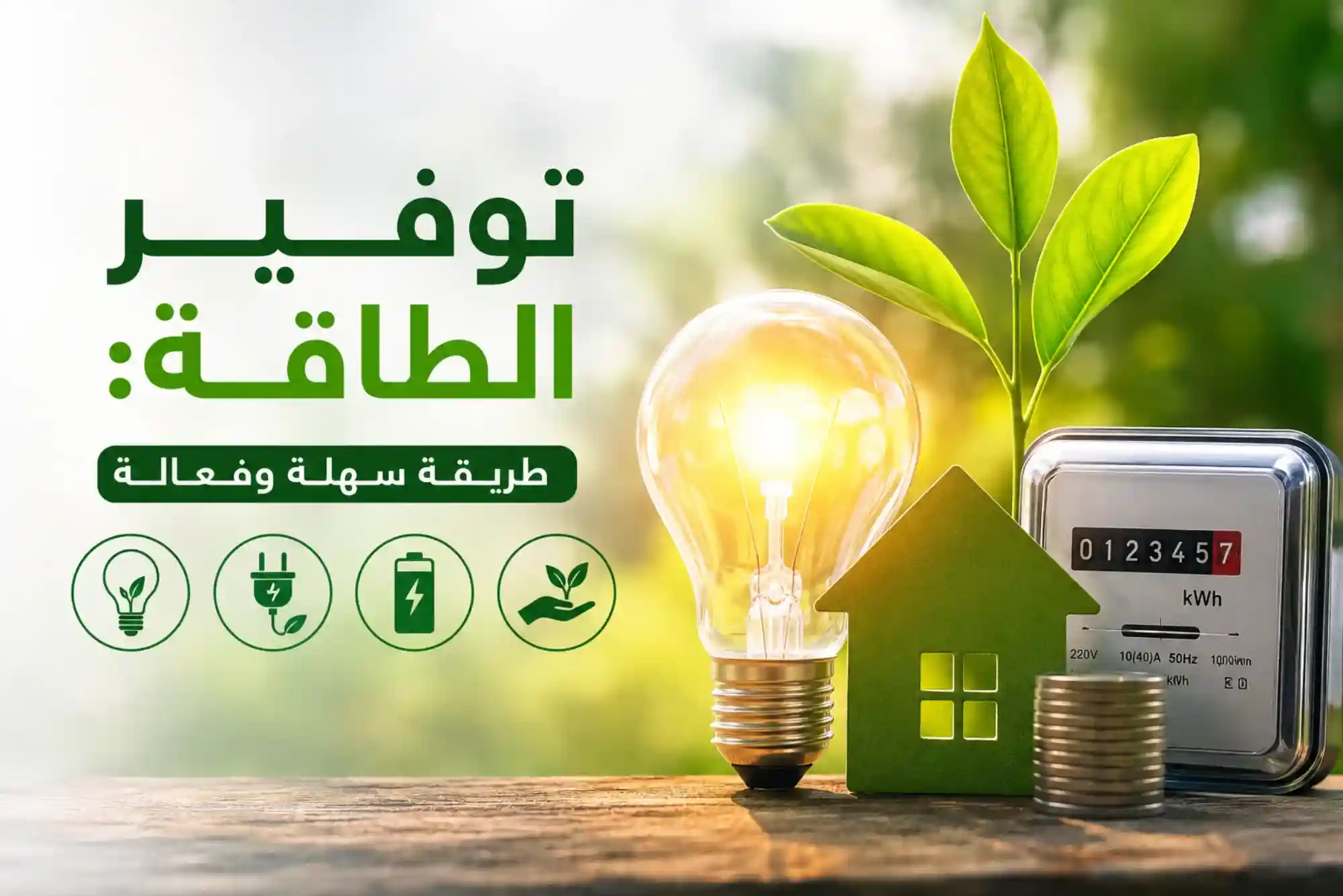 توفير الطاقة طريقة سهلة وفعالة