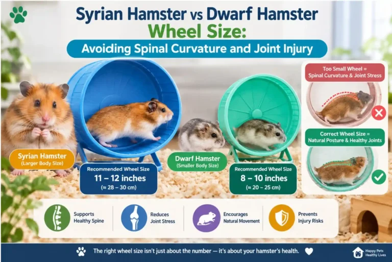 Syrian Hamster vs Dwarf Hamster Wheel Size: Avoiding Spinal Curvature and Joint Injury